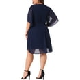 Agnes Orinda Plus Size Chiffon Cocktail Dresses for Women Mesh 2024