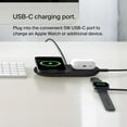 thumbnail image 3 of Belkin 2-in-1 Wireless Charging Pad w/ Qi2 15W + Additional USB-C Port - MagSafe-Compatible iPhone Charger, Charging Station for iPhone 16, iPhone 15, & iPhone 14 Series, AirPods, and More - Black, 3 of 7