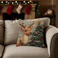 thumbnail image 4 of Christmas Throw Pillow Covers 18x18" Christmas Decorative Pillow Cases with Soft Fabric Hidden Zipper Party Supplies, 4 of 7