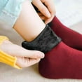 thumbnail image 3 of 7-Pair Thick Fleece-Lined Mid-Calf Socks with Cold Wind Protection, Stretch Comfort Fit and Durable Thermal Warmth – Winter Hiking Ski Christmas Socks for Men and Women, 3 of 5