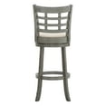 thumbnail image 5 of Weston Home Shapel Window Back 29"H Swivel Bar Stool, Antique Grey Finish, Beige Linen, 5 of 7