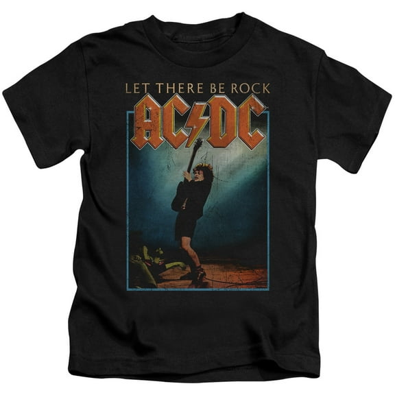 Trevco ACDC110-KT-3 ACDC Let There Be Rock-S by S Juvenile Short Sleeve Shirt, Black - Large 7