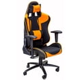 thumbnail image 1 of ViscoLogic Series GTR Ergonomic Gaming Racing Style Swivel Office Chair (Black & Orange), 1 of 5
