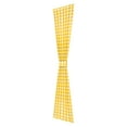 thumbnail image 2 of Achim Buffalo Check Indoor Polyester/Cotton Light Filtering Checkered Door Curtain Panel, Yellow, 25-in W x 72-in L, 2 of 8
