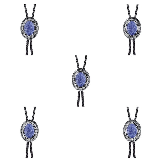Corbata de Bolo Qarigey ondulada ovalada luz turquesa accesorios ajustables para ropa