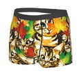 thumbnail image 2 of Daiia Kittens With Maple Leaves Men's Underwear Boxer Briefs, Cotton Stretch Moisture-Wicking Underwear-X-Large, 2 of 9
