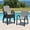 Grey, variant on STARY Patio Stackable Chairs Set of 2, Outdoor Dining Chairs with Armrest for Backyard, Poolside, Brown