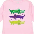 thumbnail image 4 of Inktastic Mardi Gras Holiday Alligators Boys or Girls Long Sleeve Toddler T-Shirt, 4 of 5