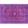 thumbnail image 1 of Ahgly Company Indoor Rectangle Medallion Purple Traditional Area Rugs, 6' x 9', 1 of 4