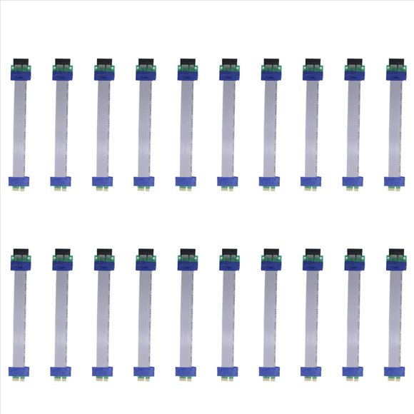 20X PCI Express Cable de Extensión de Tarjeta Vertical PCIE 1X Una 1X Ranura Cable Extensor Convertidor de Tarjeta Vertical Adaptador