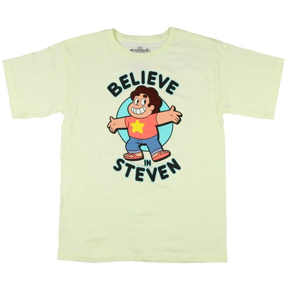 Steven Universe Shirt Big Boy's Believe In Steven Short Sleeve Graphic Top