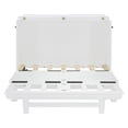 thumbnail image 5 of Full Size Solid and Stable Murphy Bed with Large Drawer,USB Ports and Outlets (White), 5 of 15