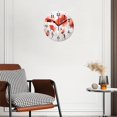 thumbnail image 2 of 12 Inch Wall Clock Battery Operated Silent Clock Decorative for Office, Kitchen, Outdoor, Living Room，Field Flowers Multicolor, 2 of 4