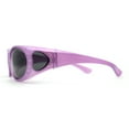 thumbnail image 3 of Polarized Womens 60mm Rhinestone Oval Fit Over Sunglasses Purple Black, 3 of 6