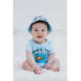 thumbnail image 5 of Sesame Street Cookie Monster Newborn Baby Boys Romper and Hat Newborn to Infant, 5 of 5