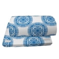 thumbnail image 4 of Blue Mandala Foot Rest, Repetitive Oriental Floral Motifs Illustration on Plain Background, Non-Slip Backing Adjustable Ergonomic Memory Foam Leg Support for Office, Sea Blue and White, by Ambesonne, 4 of 5