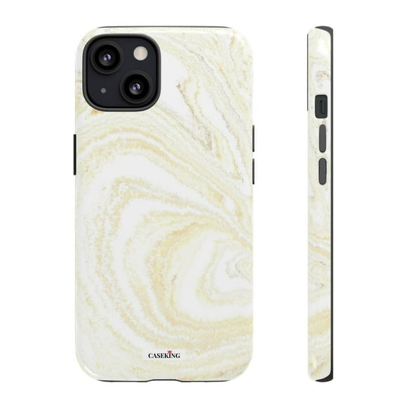 White & Gold Marble, iPhone 13