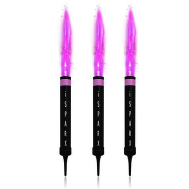 iSPARX Color Flame Sparklers, 15 Count, Pink