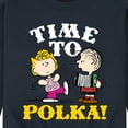 thumbnail image 3 of Peanuts - Time To Polka - Men's Crew Neck Fleece Pullover, 3 of 6