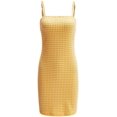 thumbnail image 1 of Women's Spaghetti Strap Geo Print Stripe Mini Cami Bodycon Dress, 1 of 6