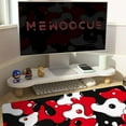 thumbnail image 3 of Gaming Laptop Mouse Pad,Red Black White Big Desk Pads PC Keyboard Waterproof and Non-Slip 31.5 x 15.7inches 3mm Thick XL,XXL Rubber Table Mat, Black Spotted Dog Mouse Pads, 3 of 6
