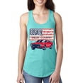 thumbnail image 2 of Wild Bobby Ford Shelby Vintage USA Country Plate Women Racerback Tank Top, 2 of 6