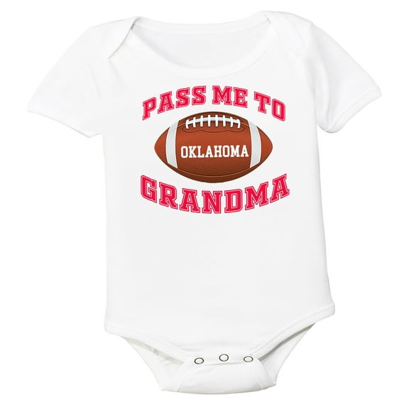 Future Tailgater Pass Me to GrandMa Baby Bodysuit for Oklahoma Fans