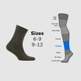 thumbnail image 3 of COSYFEEL Women's Bamboo Dress Socks Crew Soft Thin Seamless Toe, 3 Pairs, 3 of 6