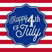 Patriotic Fireworks 2-Ply Beverage Napkins, 24-Count