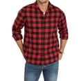 thumbnail image 3 of Iceglad Mens Flannel Plaid Shirts Long Sleeve Button Down Shirt Casual Shirts Work Shirts for Men, 3 of 9