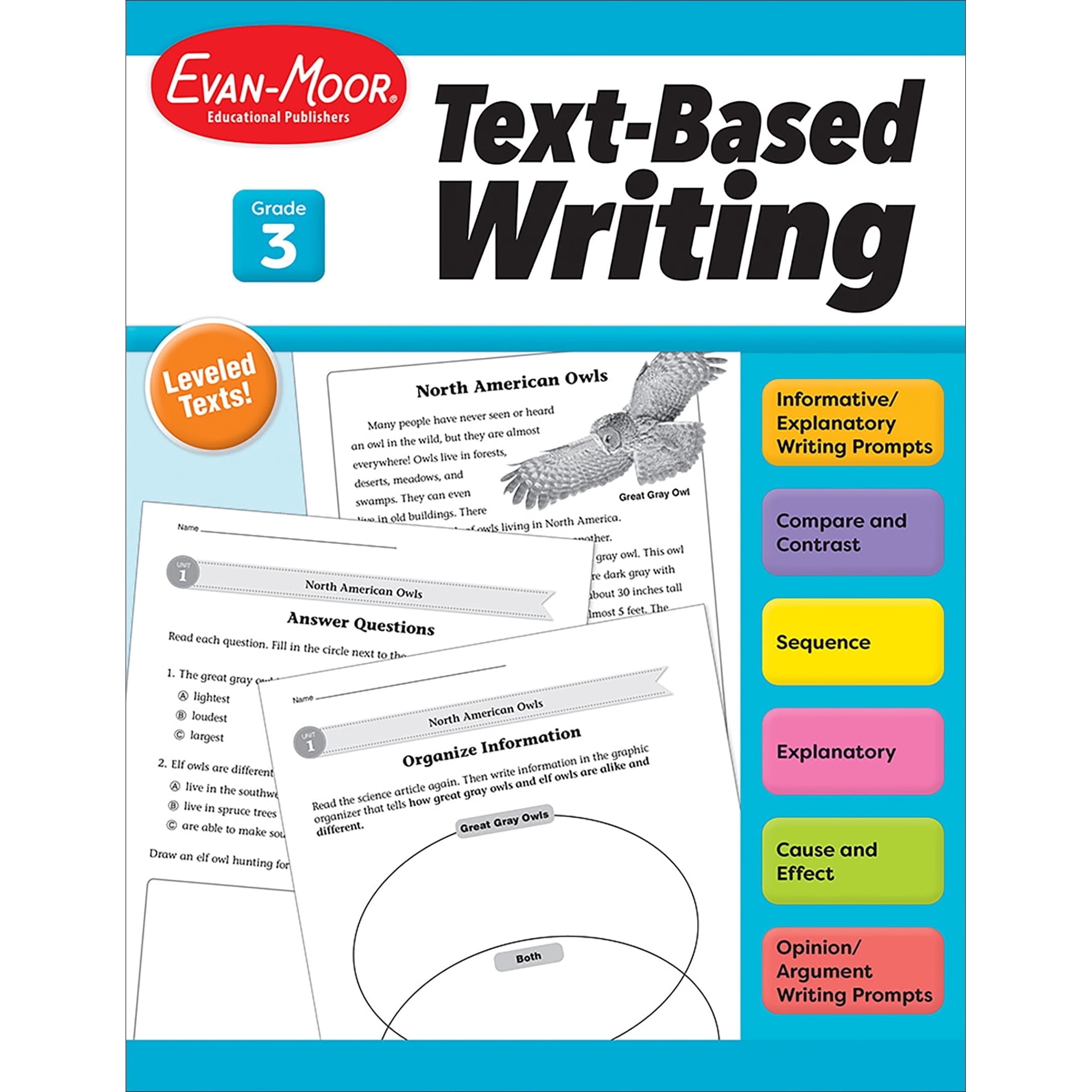 Evan-Moor Text-Based Writing, Grade 3 Teacher Resource