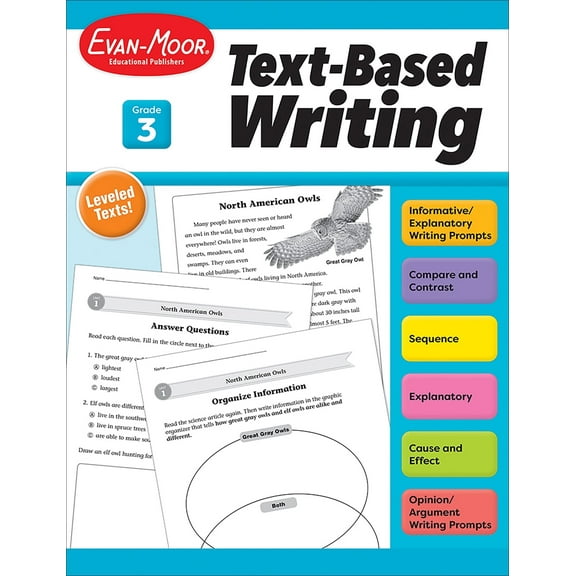Evan-Moor Text-Based Writing, Grade 3 Teacher Resource