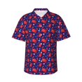 thumbnail image 1 of Balery Cute Crabs Camisas hawaianas de manga corta para hombre, camisas playeras de corte holgado, camisas de vacaciones con botones,Large, 1 of 7