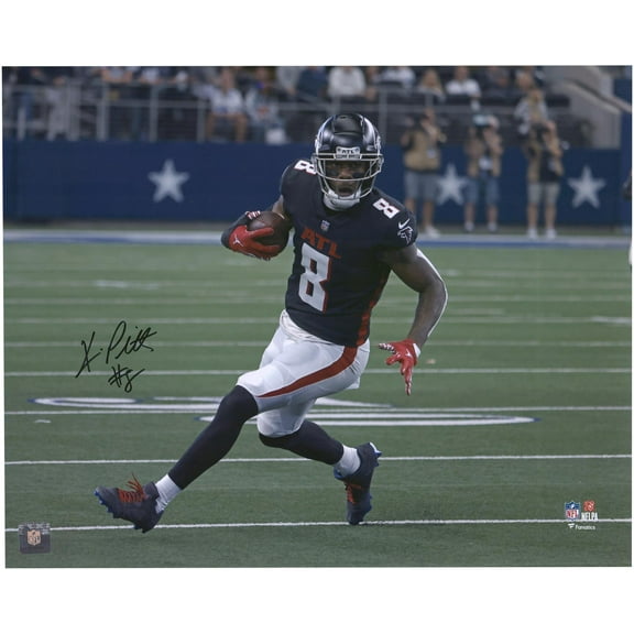 Kyle Pitts Atlanta Falcons Autographed 16" x 20" Black Running Photograph - Fanatics Authentic Certified