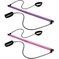 thumbnail image 2 of Pilates Resistance Band, Pilates Sculpt Bar Kit, Pilates Gym Equipment, Pilates Bar Kit With Resistance Band Exercise Stick, 2 of 2