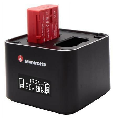 Manfrotto - ProCUBE Professional Twin Charger for Nikon - Black