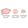 thumbnail image 2 of Big Dot of Happiness Rose Gold Grad - Paper Straw Decor - 2026 Graduation Party Striped Decorative Straws - Set of 24, 2 of 6