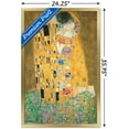 thumbnail image 3 of The Kiss by Gustav Limt Wall Poster, 22.375" x 34", Framed, 3 of 3