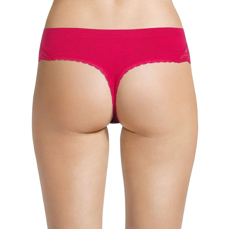 Secret Treasures Women's Seamless Thongs Panties, 3-Pack