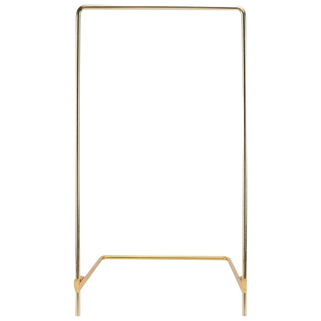 Multi-purpose Metal Square Display Show Stand Holder Rack Base for Photo Frame Plate Handicrafts Book Certificate Medal Tablet Home Decor Stand XXL Size (Golden)