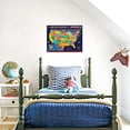 thumbnail image 5 of Young N Refined Map of USA Printed 18" x 24" Framed Poster, 5 of 5