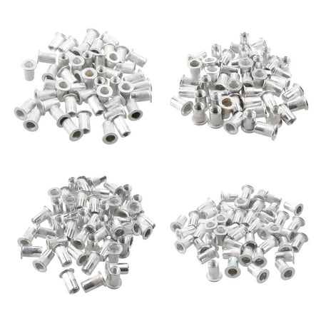 

M3 M4 M5 M6 Alu Nut Serts Riveting Threaded Inserts Blindnut Rivnut 200pc