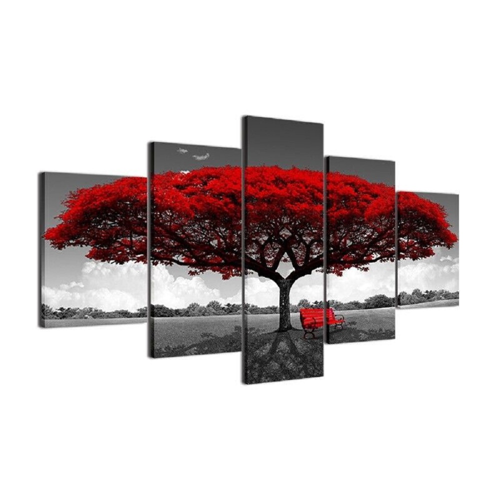 Canvas Print Paintings Landscape Pictures Wall Art Modern Living Room Decoration 5 Pieces