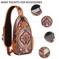 thumbnail image 2 of Chic Bohemian Sling Backpack – Vintage Print Crossbody Daypack, Lightweight Anti-Theft Travel Bag with Adjustable Strap & Multiple Compartments, 2 of 5