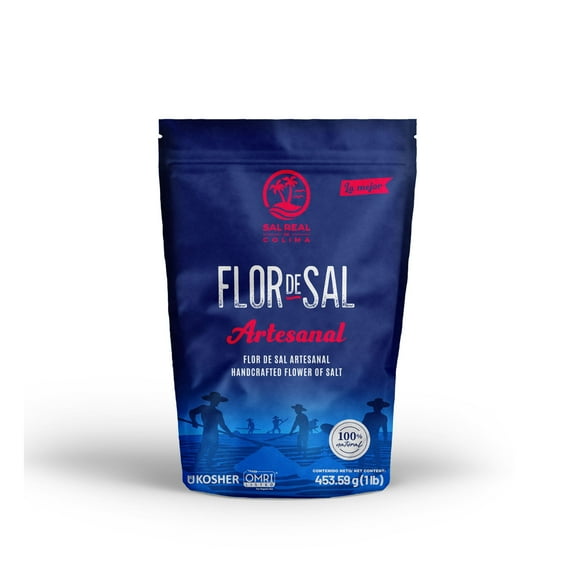 Flor de Sal gourmet Sal Real de Colima Ziploc 1 lb