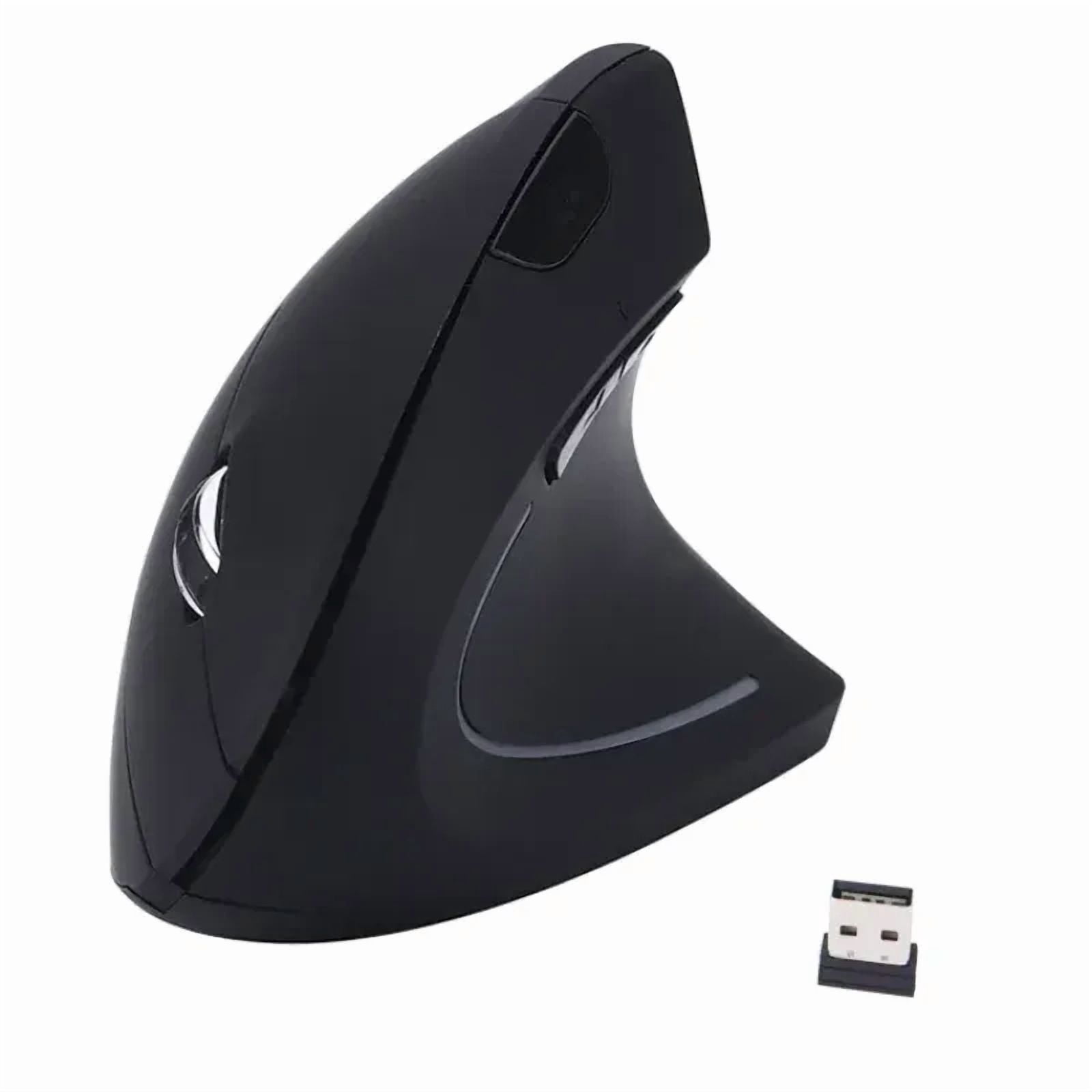 JSY-5 2.4G USB Dual Side Scroll Wheel Mouse For Gamer Computer Laptop Rechargeable Gaming Mouse 1200DPI Ergonomic Vertical Mouse