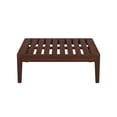 thumbnail image 5 of Linon Sorell Acacia Outdoor Ottoman with Cushion Top, Walnut/Gray, 5 of 18