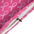 thumbnail image 4 of 3 Pcs Soft Bedding Set, Includes 1 Duvet Cover with Zipper And 2 Pillow Shams,Pink Ribbon Queen(90"×90"), 4 of 8