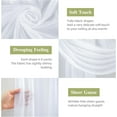 thumbnail image 2 of Tela para colgar arco de boda, 28 x 19 pies, telón de fondo de tela de gasa transparente, 1 panel de cortinas blancas para decoración de ceremonia de boda, cortina decorativa de arco para fiesta de, 2 of 4