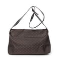 thumbnail image 5 of Pre-Owned Gucci Brown Large Flap Messenger Shoulder bag Monogrammed Nylon Canvas, 5 of 10